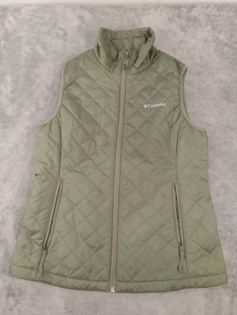 Columbia Women's Quilted Vest - Sage Green Size Medium